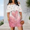 Women Plus Size Off Shoulder Short Sleeve Romper Leopard Cheetah Animal Print Casual Jumpsuit Shorts