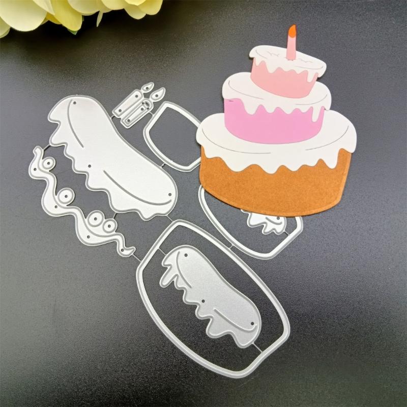 1 Set fustelle da taglio in metallo, stampo stencil fatto a mano, motivo in rilievo per bambini e adulti, progetti di artigianato fai-da-te