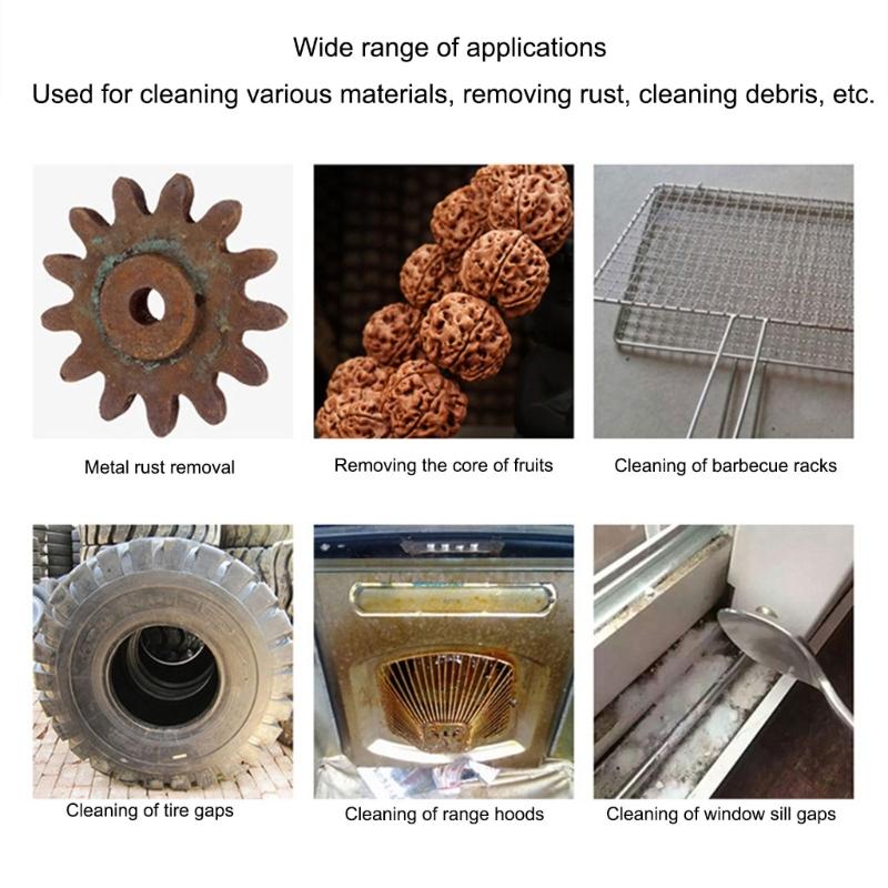 Durable Metal Wire Cleaning Brush MultiPurpose For Polishing Removing Rust Dirt On Antiques Metal Wire