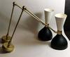 Set of Two Italian Diabolo Wall Sconces – Modern Style Brass Light Fixtures