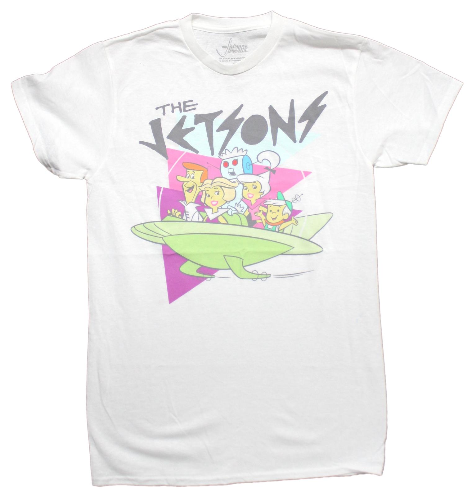 The Jetsons New Adult T-Shirt - George & Group Car Under Logo M