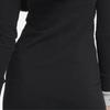 Nike Hooded Slim Fit Long Sleeve Dress Women Dresses Black Dark-Gray Dark-Smoke-Gray DD5091-010
