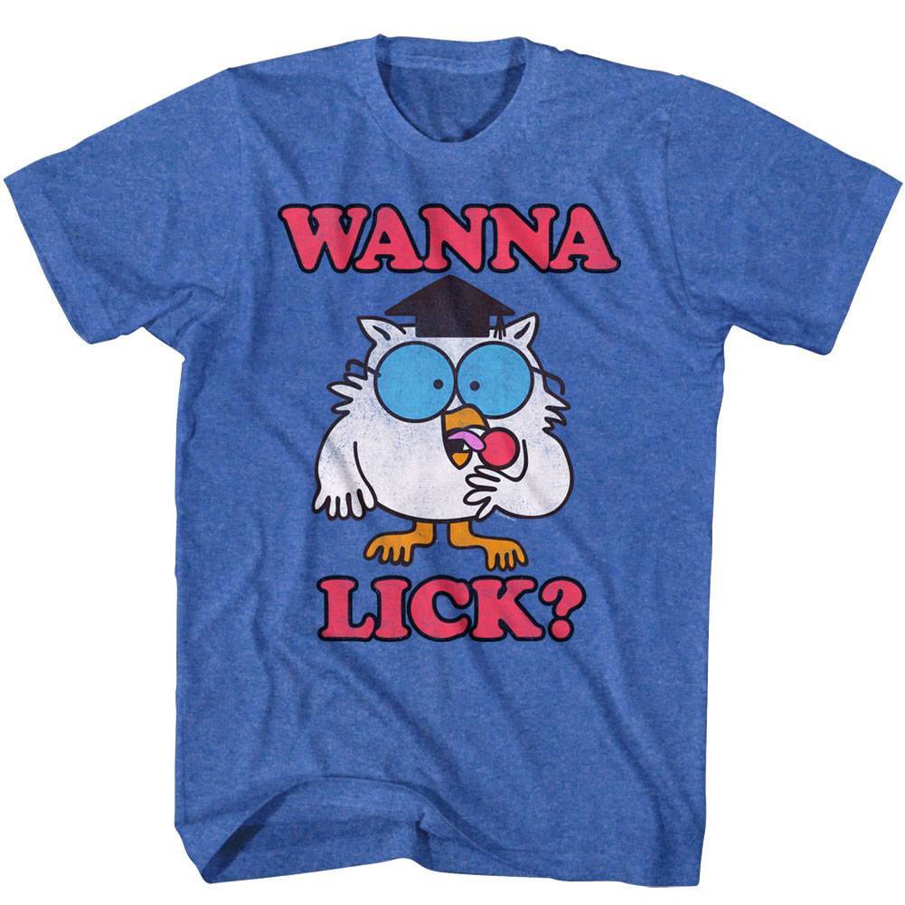 Tootsie Roll Pops Mr Owl Wanna Lick Men T Shirt XL