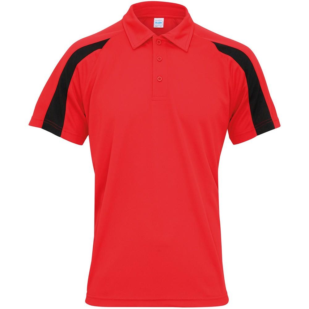 Just Cool Mens Cool Contrast Polo Shirt