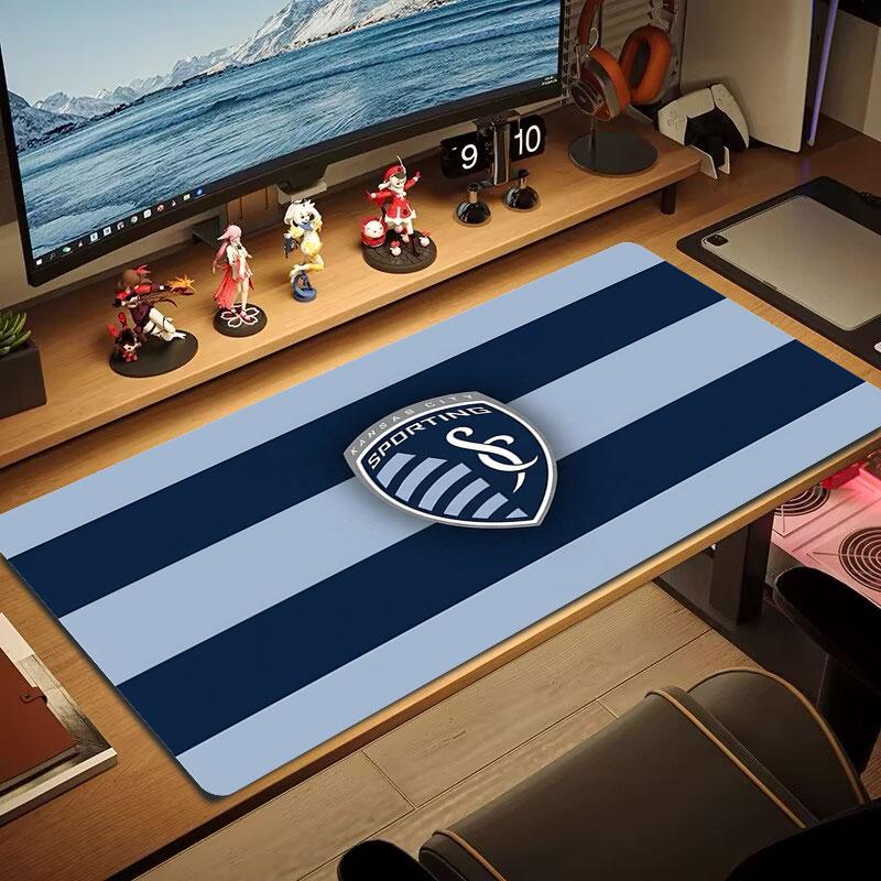 Sporting Kansas City Large Size Mouse Pad Large Gaming Table Cushion Non-slip Laptop Tablet Big Mousepad XXL Mat Mini PC Playmat With Lock edge