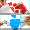 Outus 30 Pcs Paw Print Stickers 6 Inch Large Line Up Spots Dog Paw Floor Stickers Self Adhesive Vinyl Decals Wall Floor Dot Clings Dog Footprint