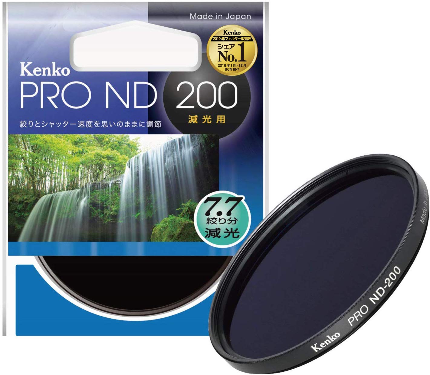 

Kenko ND Filter 77mm for light intensity adjustment 377451 PRO-ND200 1/200 чорний