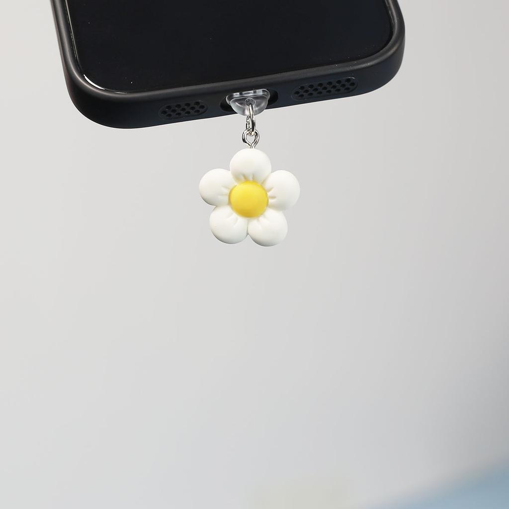 Accessori Decorativi per Cover del Telefono, Fiori, Tappi Antipolvere per Telefono, Bellissimo Ciondolo