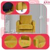 Alicja Reclining Armchair for Sleeping with a Container Family Meble Yellow Gold