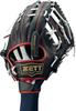 ZETT Pro Status Baseball Defensiv Einzel Allgemein Schwarz x Silber LHS BG23012C Handschuhe, Hand, Verwendung, (1913)