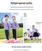 Girls' Kindergarten Academic Style Uniform: Spring/Autumn Three-Piece Set for Primary School Students - Performance & Sportswear