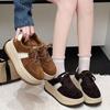 Huge good-looking thick baseplate shoes women's 2025 autumn new leather German training shoes retro versatile casual sports women's shoes