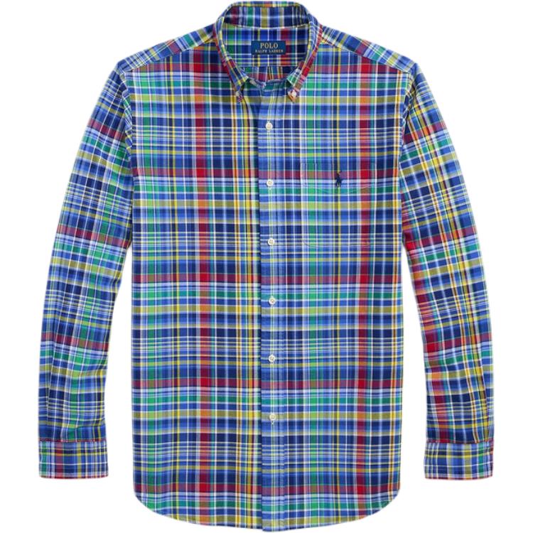 

Polo Ralph Lauren Хлопковая рубашка Оксфорд в клетку Мужские рубашки Разноцветный MNPOWOV16824241-410 M