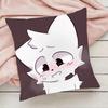 Boykisser Silly Cat Cute Pillow Case Pillowcase Anti-dustmite Pillow Invisible zipper silky short plush Sofa cushion cover