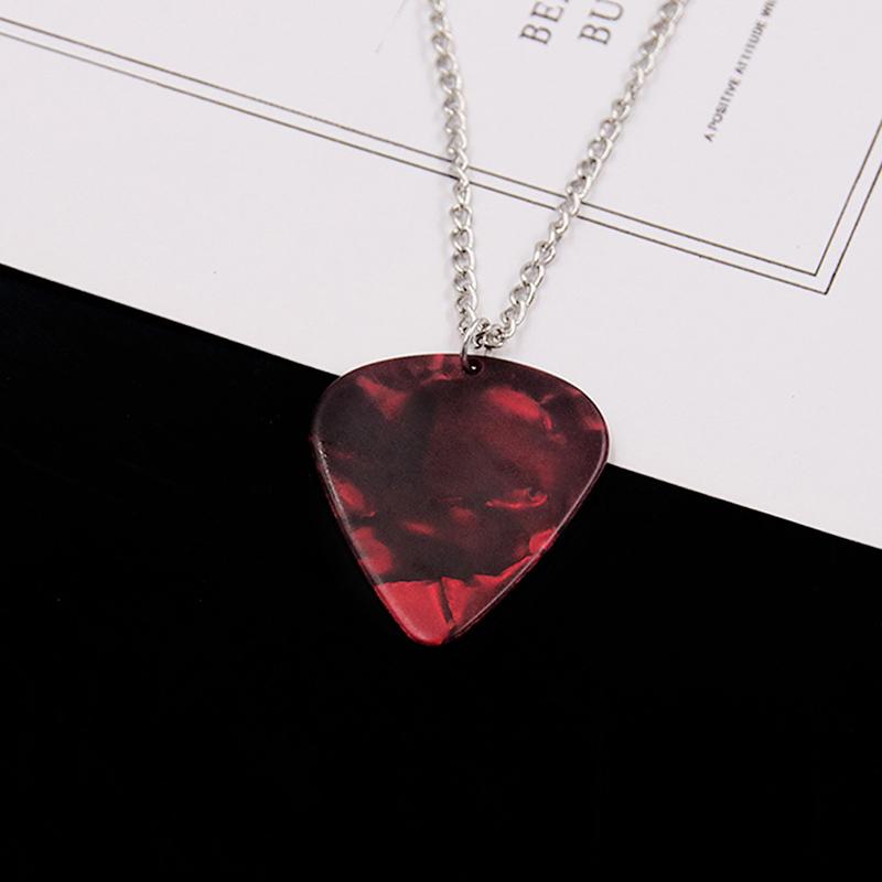 TV-Serien Herz Halskette Gitarrenplektrum Anhänger Halskette Für Freund Böser Schmuck Geschenk