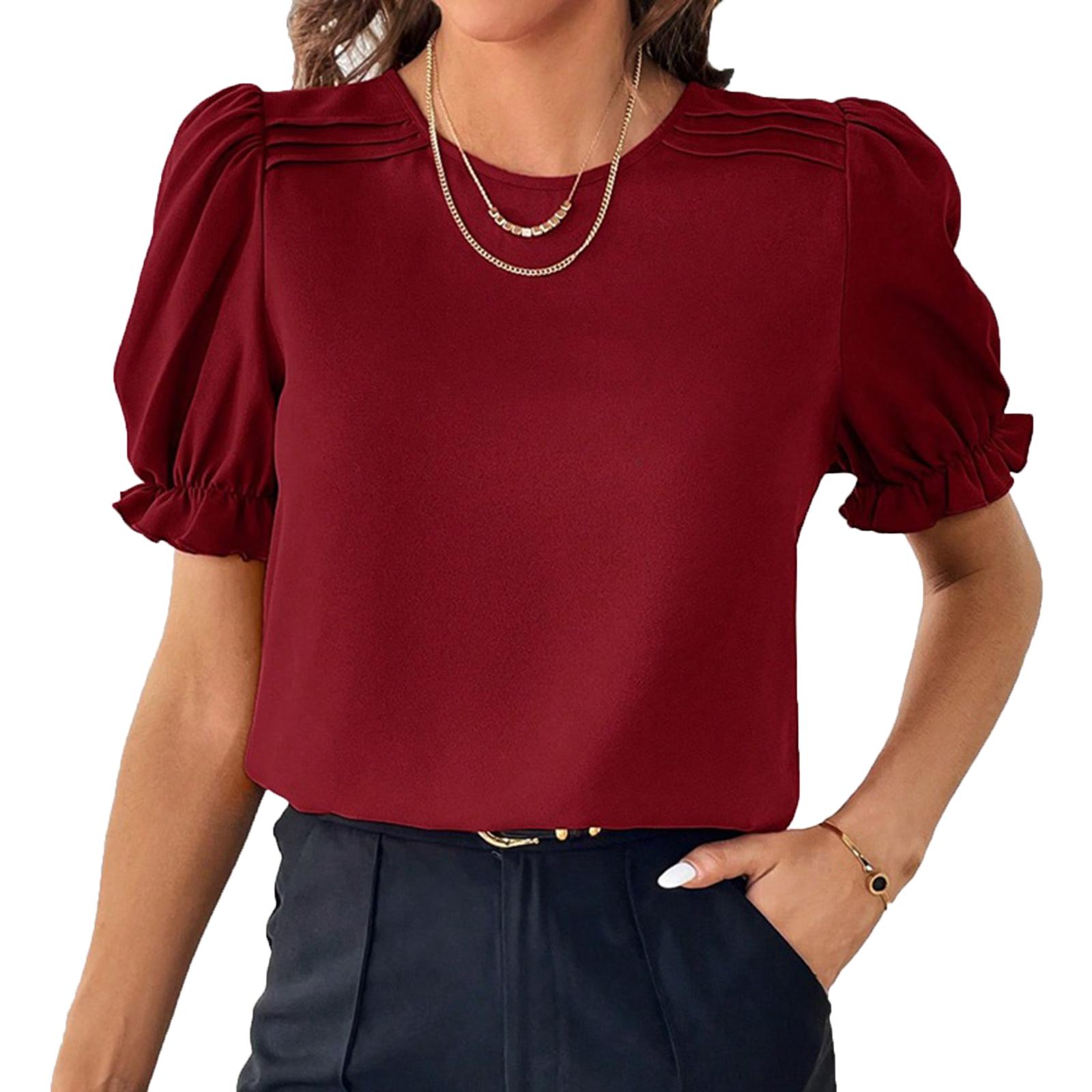 Women s fashionable casual short-sleeved top M