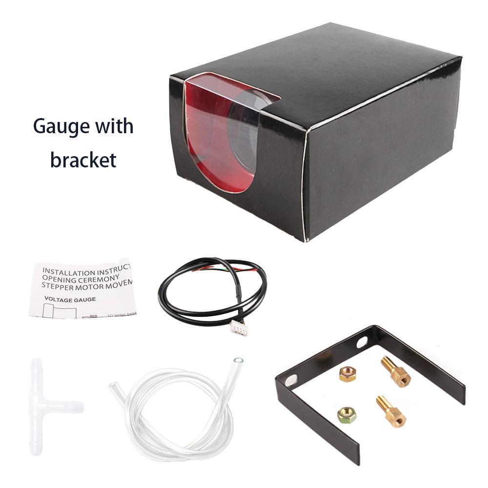 Car Accessories Auto Gauge Universal 52mm 7 Colors Turbo Boost Auto Meter 12V -30-33 PSI -1-2 BAR Turbo Pressure Manometer