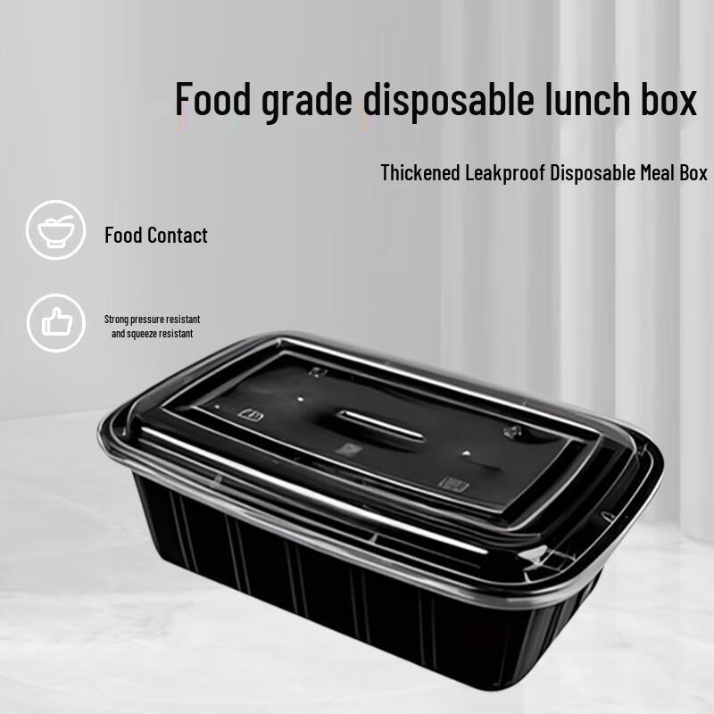 Disposable Microwaveable Rectangular Meal Box