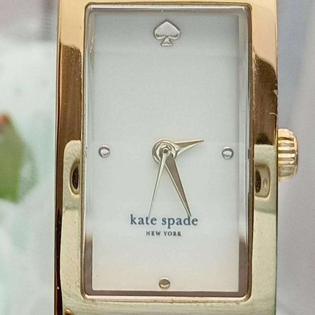 Used Working Item Kate Spade Bangle Type Wristwatch Dot Pattern Ladies