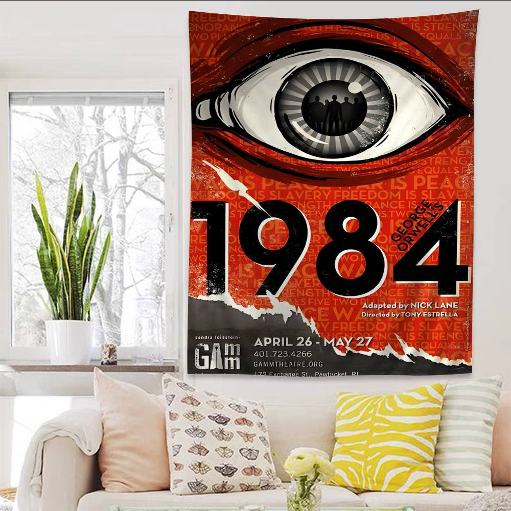 1984 George Orwell Movie Cartoon Tapestry Home Decoration Hippie Bohemian Decoration Divination Home Decor