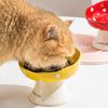 Cute Pet High Foot Bowl Ceramic Pet Drinking Feeder Dog Food Feeding Basin  Kitten Puppy