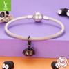 Halloween Skull Pumpkin Pendant Accessories Niche Diablo S925 Sterling Silver Charm Beads