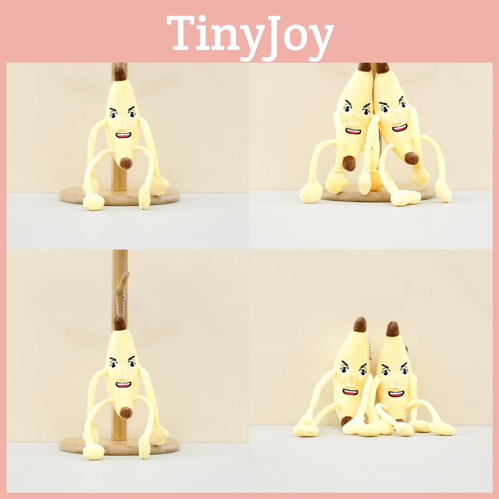 Adorable Banana Plush Keychain Cute Long-legged Stuffed Toy For Bags And Keys