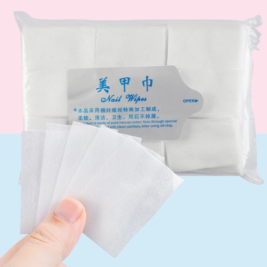 

600Pcs Nail Polish Remover Pads, Soft and Durable Nail Wipes for Efficient Nail Care and Removal белый