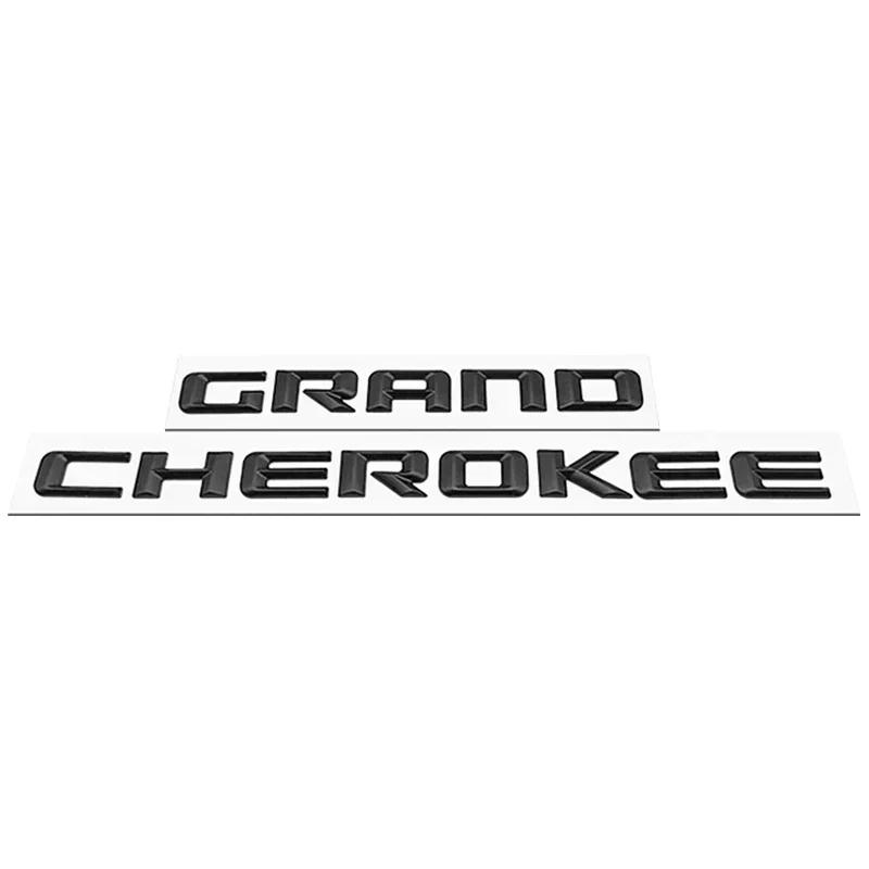ABS 3D Letters Car Fender Side Emblem Badge Logo Stickers For Jeep Grand Cherokee WK2 WK WJ SRT 2013 2014 2015 2016 Accessories