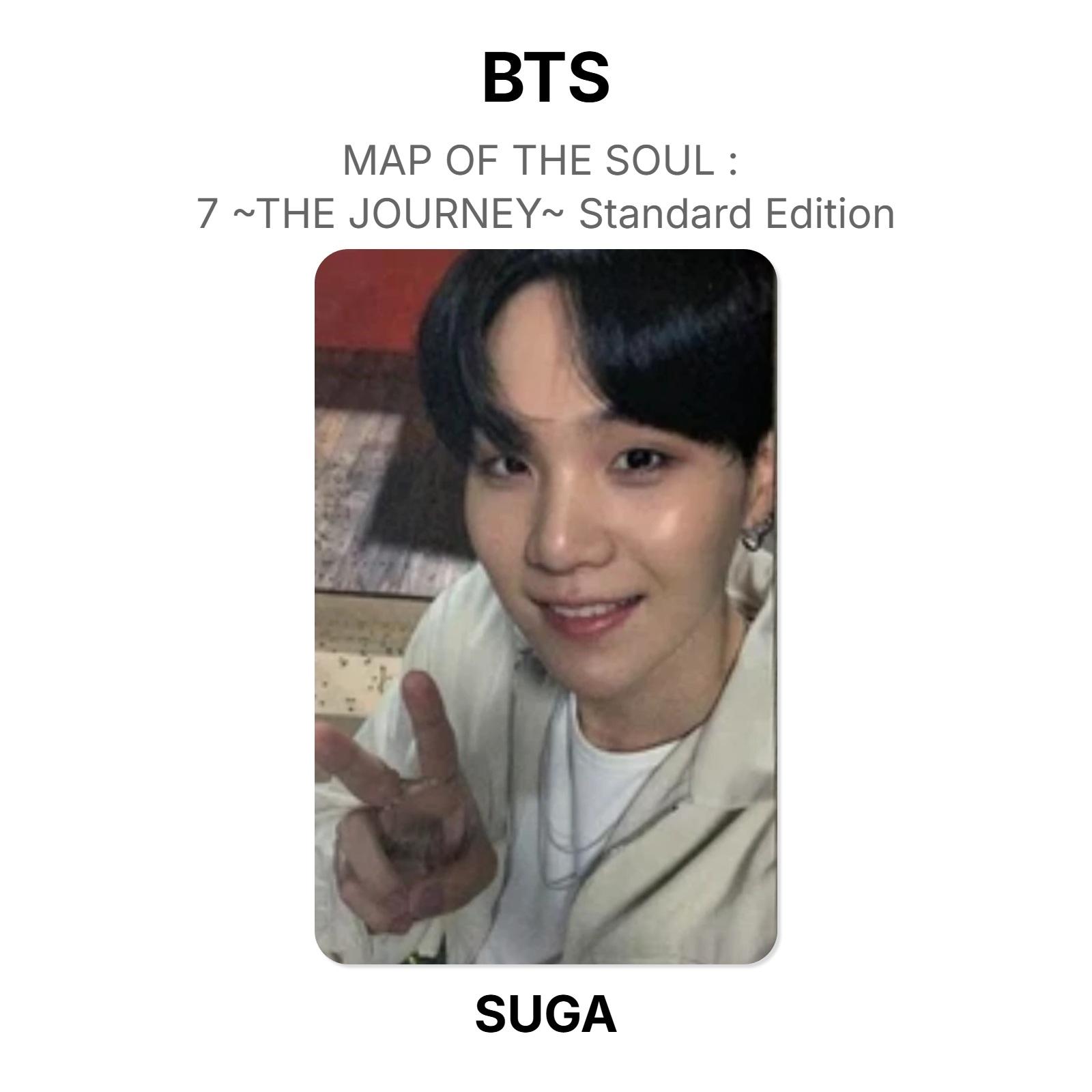 КАРТА ДУШИ BTS : 7 ~ПУТЕШЕСТВИЕ~ Стандартное издание Официальная фотокарточка SUGA
