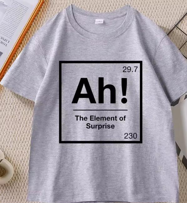 Project Hail Mary Ah Tshirt For Unisex Unisex Eleunisext Of Surprise Tshirts Chemistry Joke Tee Unisex High Quality Short Sleeve Tee