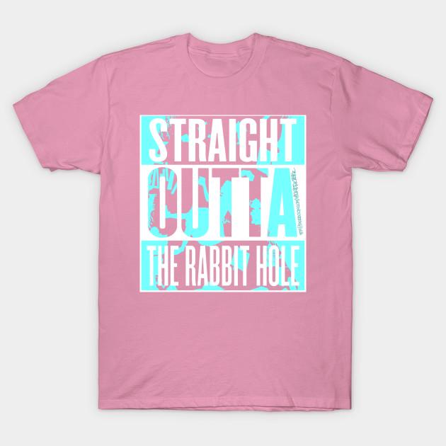 

T Рубашка женщин Кроличья нора Harajuku Печать Кавайи Футболка Летний короткий рукав женский футболка Top Tee