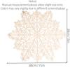 15"Hot Stamping PVC Mat Snowflake Table Mats Christmas Decorate Western Restaurant Japanese Coaster Individual Table Placemats