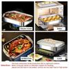 Extra Large Stainless Steel Baking Tray with Lid - Non-Stick Oven Pan for BBQ, Buffet & Holiday Baking