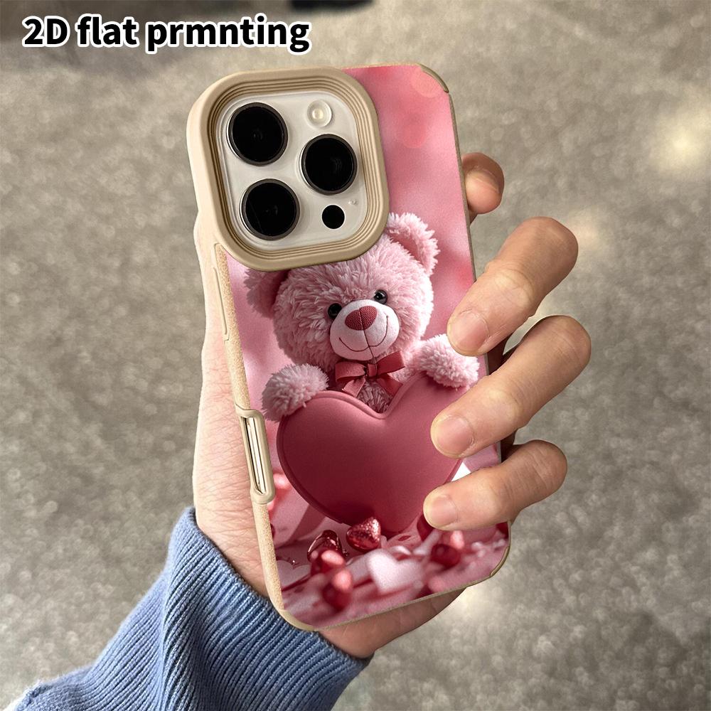 Phone Case: 2D Flat Lambskin Suitable for iPhone 18 17 16 15 14 13 Pro Protective Case, Marshmallow Kitten, Christmas and Halloween Gifts