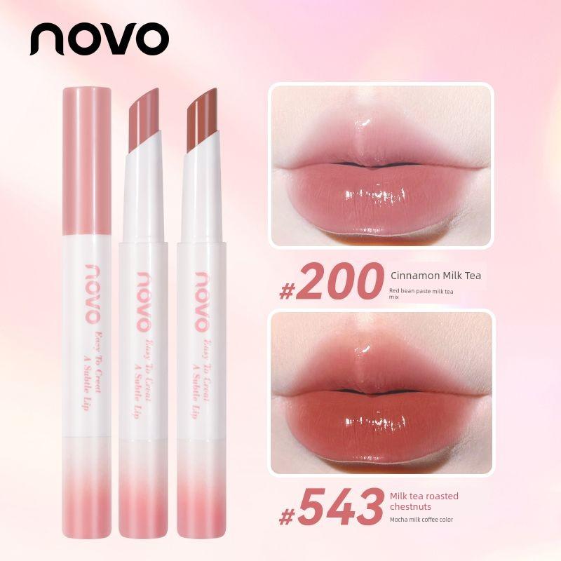 Nude Color Lipstick Stick, Lip Gloss for Women, Non-Fading, Non-Stick Cup, Low Saturation for Autumn and Winter, Natural Makeup, Niche Brand