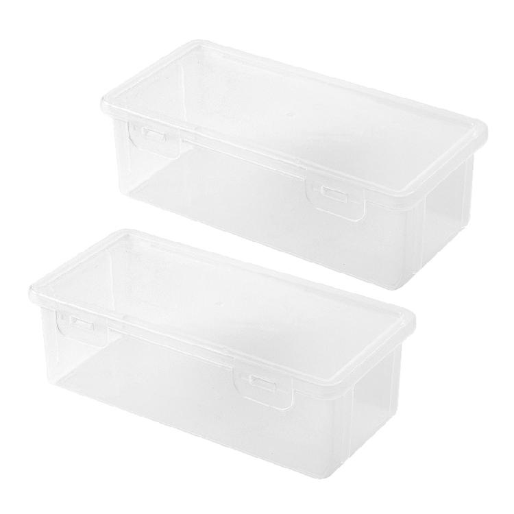 

2/3 шт. Прозорий твердий пенал Водонепроникний Пластикова коробка, що штабелюється, для олівців для ескізів, пензлів для малювання, акварельних олівців