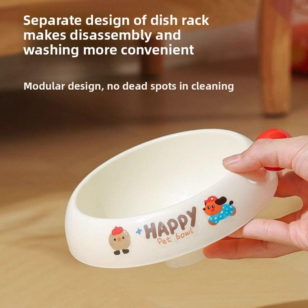Dopamine Cat Bowl Stainless Steel Dog Bowl Pet Bowl  Protects Cervical Spine for Kittens And Dogs