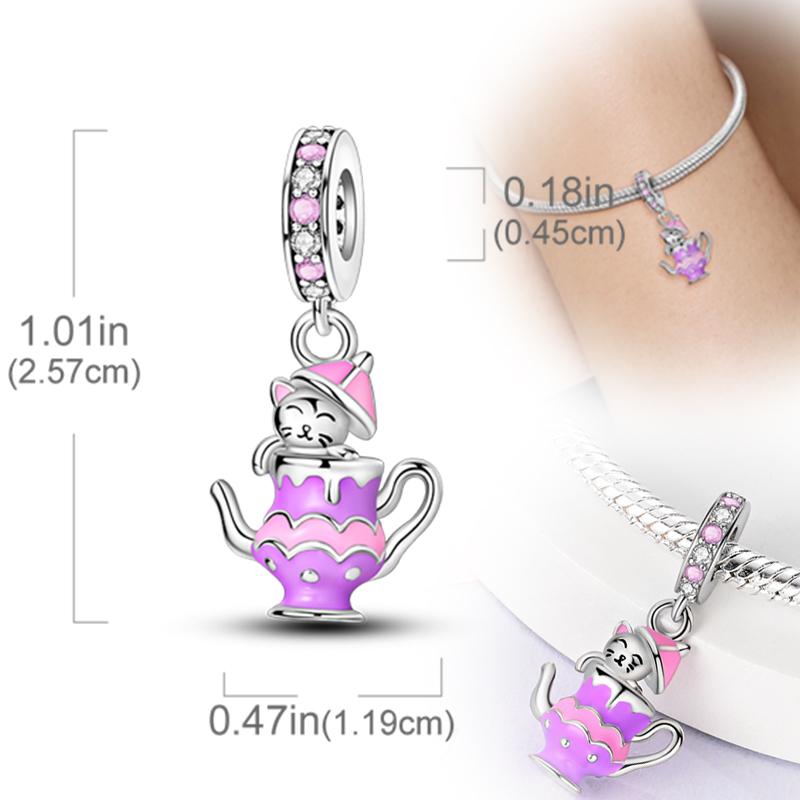 New Original Copper Charms Beads Pendants For Original Bracelet Necklaces Charm Women Diy Jewelry Gifts