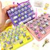 Fidget Keyboard Keycap Clicker 26 Grid 1Pc Lightweight Anti Stress Toy For Adult White Collar Gift