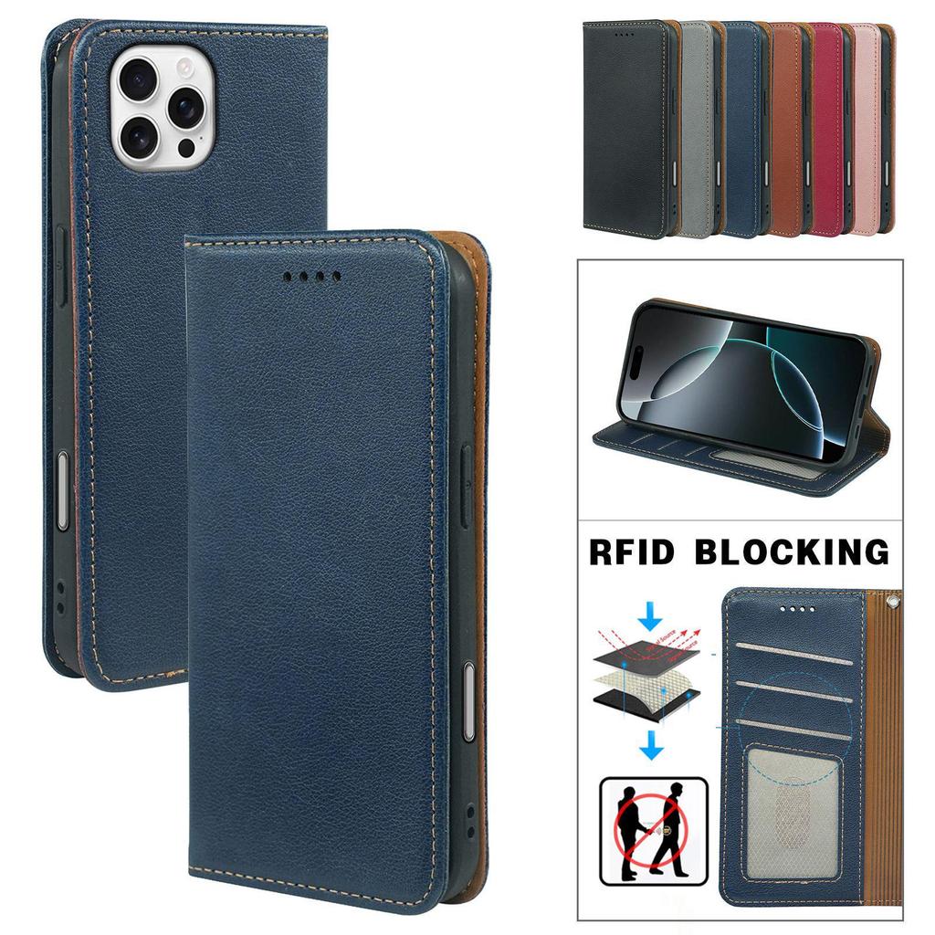 Huawei Honor Play 10 Lychee Pattern Anti-RFID Magnetic Leather Flip Case