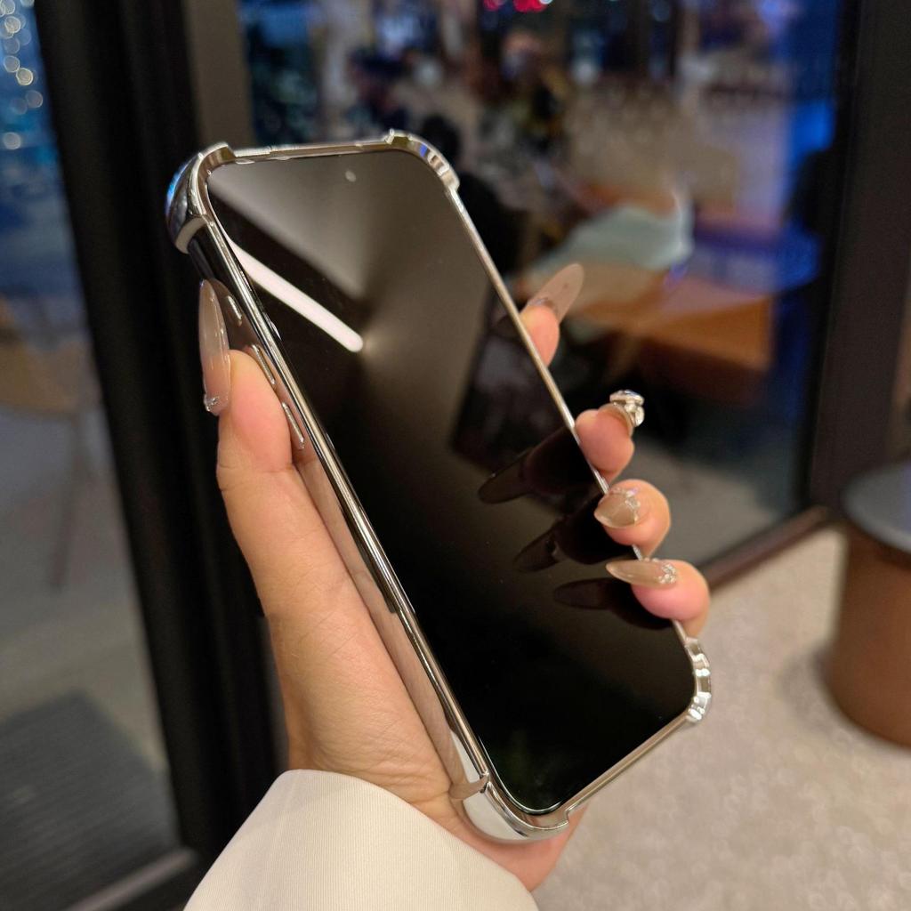 Electroplated iPhone 17 Pro Max Case: Aurora CD Pattern, Drop-Proof Protective Cover