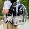 1Pc Panoramic Transparent Space Capsule Pet Backpack Breathable Cat Carrier Travel Bag