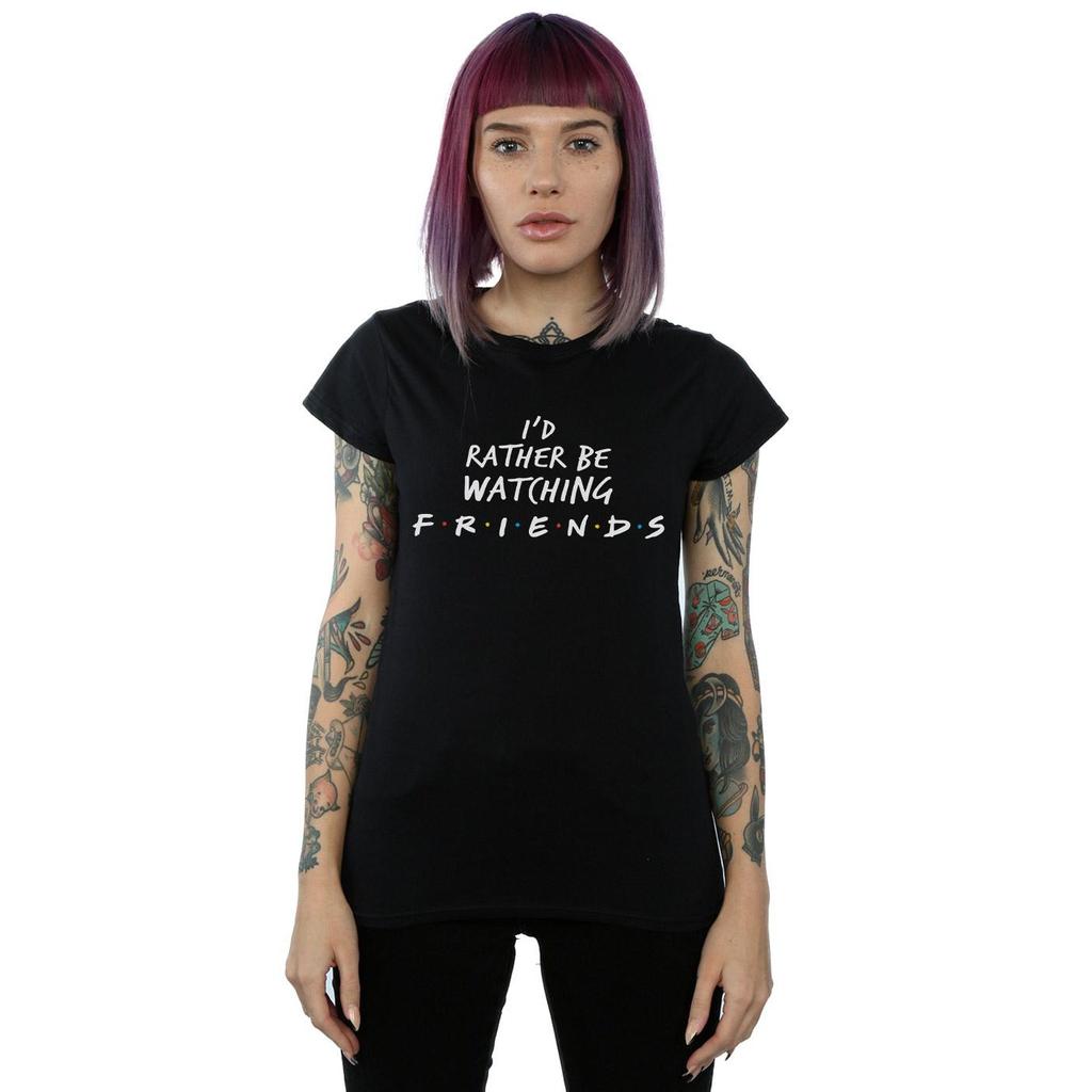 Friends Womens/Ladies Rather Be Watching Cotton T-Shirt