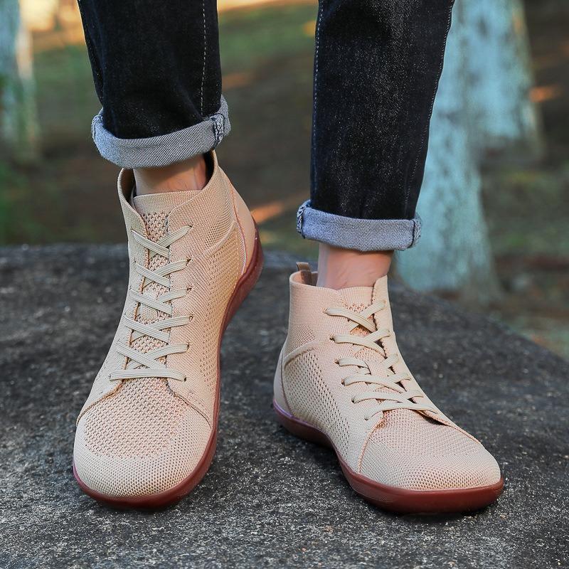 Barefoot Shoes for Men Women New High-top Wide-foot Shoes Mesh Breathable Casual Sneakers Training Running Shoes Couple Sneakers