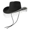 New Holiday Performance Western Cowboy Hat, Masquerade Party Prop, Performance Hat, Bridal Hat, Top Hat, Jazz Hat