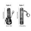 Portable Mini Keychain Flashlight USB Rechargeable UV/Red Light Pocket LED Flashlight 80 Lumen with Buckle Small Flashlight