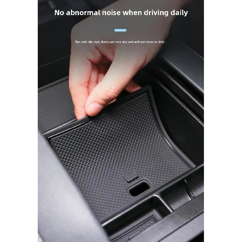 For Toyota Highlander XU70 2020~2023 Hybrid Car Center Console ABS Plastic Organizer Tray Armrest Hidden Storage Box Accessories