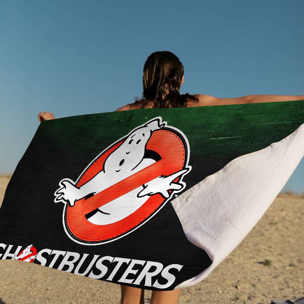 G-Ghostbusters Black Cell Microfiber Printed Beach Towel Mountain Climbing Yoga Beach Swimming Running Absorbent Soft Towel