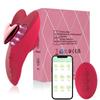 Heart-Shaped Wearable Vibrator with Remote Control & App for Women's Pleasure, Portable Adult Toy